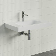 Stadium Accessible 750mm Gloss White Composite Wall Hung Basin